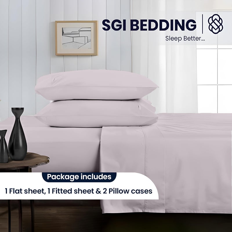 SGI bedding 1000 Thread Count Sheet Set RV King - 100% Egyptian Cotton Sheets â€“ 16" Luxury Deep Pocket Bedding - Soft, Breathable & Premium - Hotel Sheets -Light Gray - Image 2